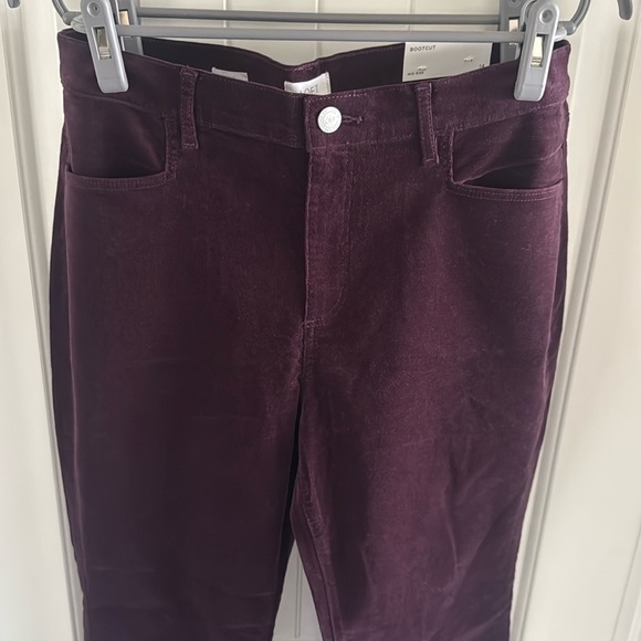 *NEW* LOFT Outlet Plum Corduroy Bootcut Pants Size 14 - Picture 3 of 7